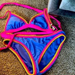Salt and Cove bikini swim suit top L bottoms XL
